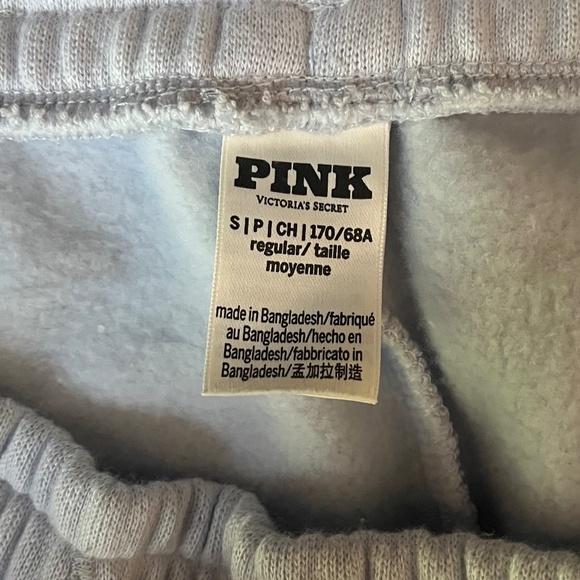 Victoria’s Secret Pink IVY Fleece Split-Hem Flare Sweatpants- Hydrangea Blue - S - Picture 11 of 11